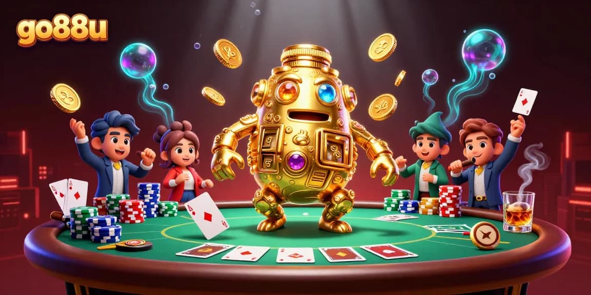 Win big with go88u at a dazzling online casino featuring a golden golem!