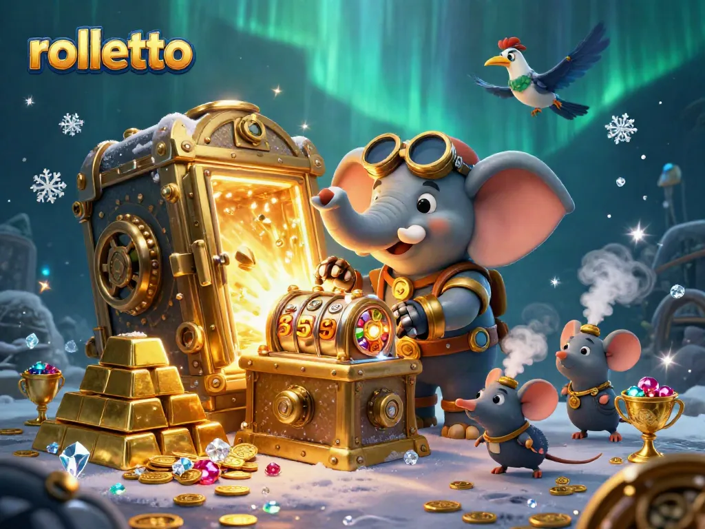 Engage with rolletto's thrilling 3D steampunk casino adventure featuring vibrant slot action.