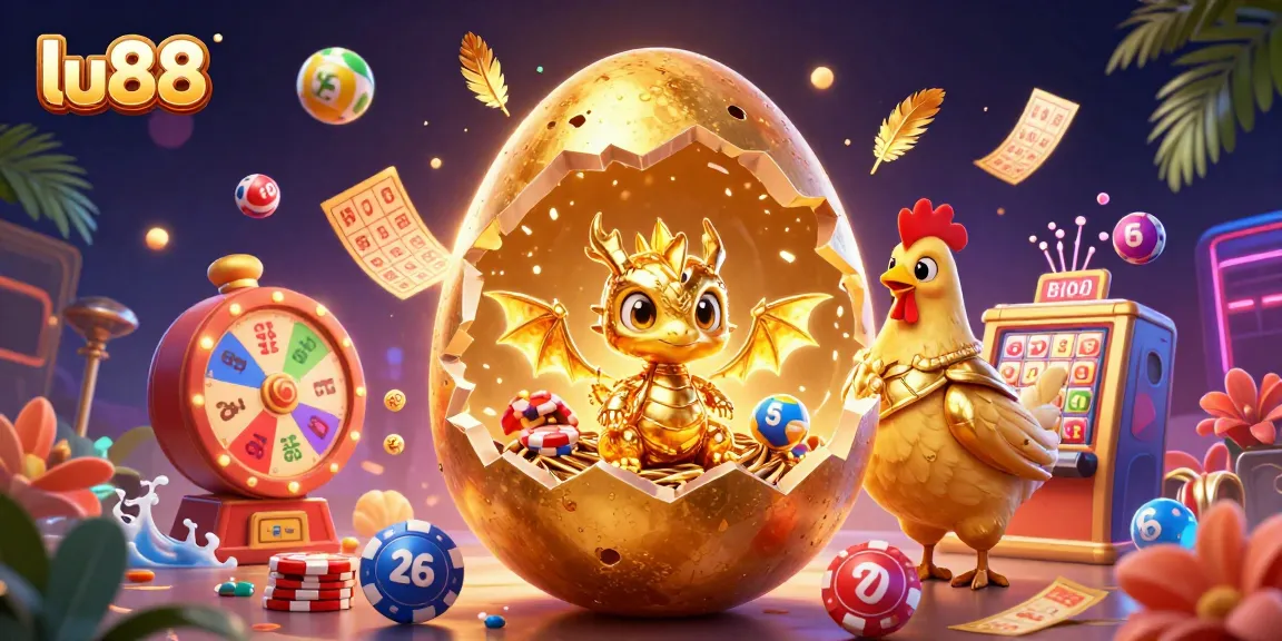 Experience thrilling gaming at lu88 with golden dragon and vibrant lottery elements.