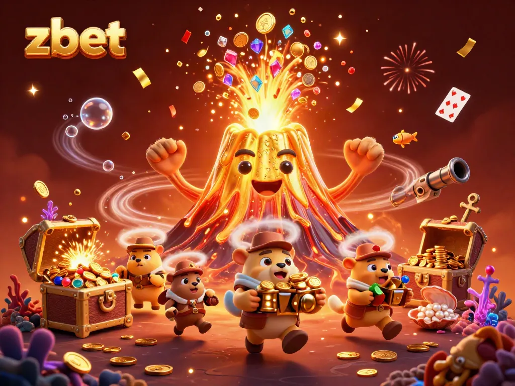 Experience thrilling treasure hunts at Zbet with golden coins and joyful explorer animals.