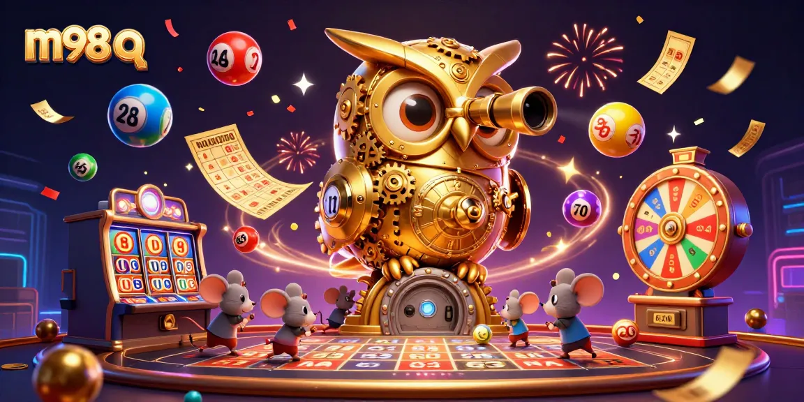 Experience the excitement of m98 q at our casino with a vibrant scene of interactive games and animated Characters.